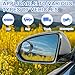 Blind Spot Mirrors 2 Pack, Convex Blindspot Mirror for Car Truck, Wide Angle Side Mirror Blindspot, Universal Fit Car Side View Mirror Blind Spot (Black, Paste)