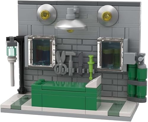 WiMiU Puppet Show Kit de construcción de escena de hospital veterinario juego de simulación de rol, escena de teatro de figuras pequeñas, diseñado