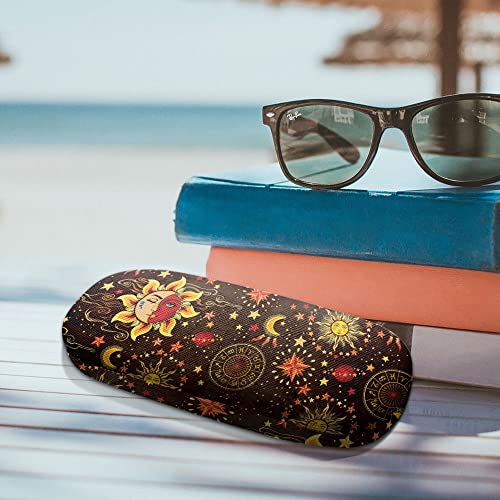 Image of WIRESTER Hard Shell Eyeglasses Case, Clamshell Sunglasses Holder Protective Cover with Microfiber Cloth