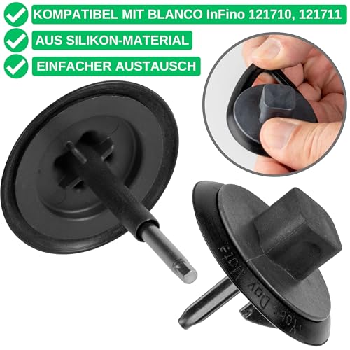 Replacement Plug Seal, 2 Pieces, Compatible with Blanco InFino 121710 and 121711 Plugs, Outer 52 mm, Inner 34 mm - Image 2