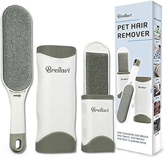 Cat Hair Remover -Pet Hair Removers with Standard and Travel Size Cat Hair-Dog HIAR- Lint Remover Brush - Remove Cat and Dog Hair, Lint from Carpet, Car Seat, Couch, Clothing, Bedding, Gray