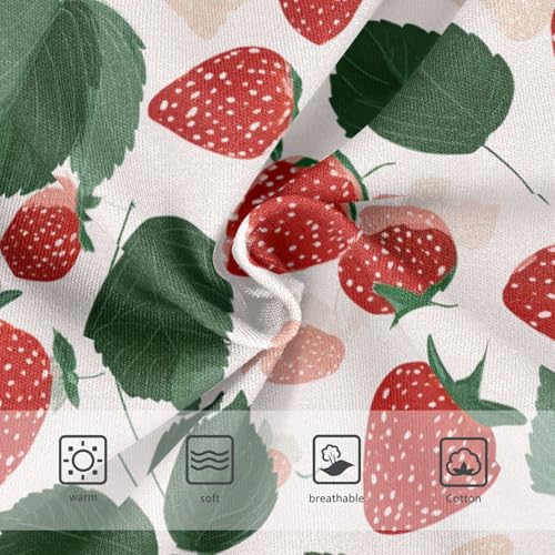 Wusikd Cute Strawberry Girls' Underwear Cotton Girls Briefs Soft Toddler Underwear 2T3