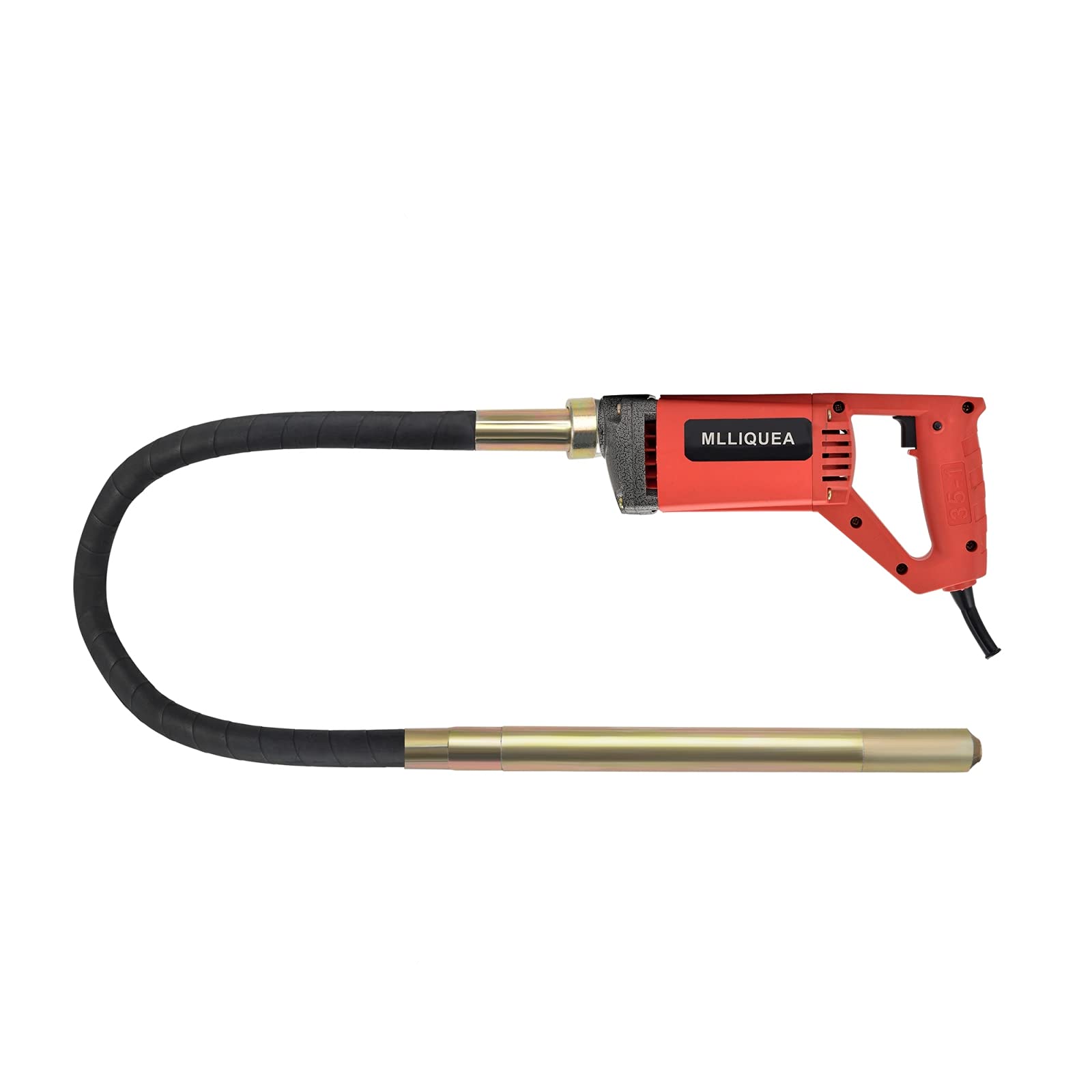 MLLIQUEA 1300W Electric Concrete Vibrator, Hand Held 13000 VPM Remove Air Bubbles Pencil Construction Vibrato with 6.6 Feet Long Shaft Rod