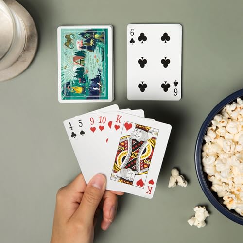 Mazo de cartas Poker Lake Life Collage 52 naipes miniatura 2