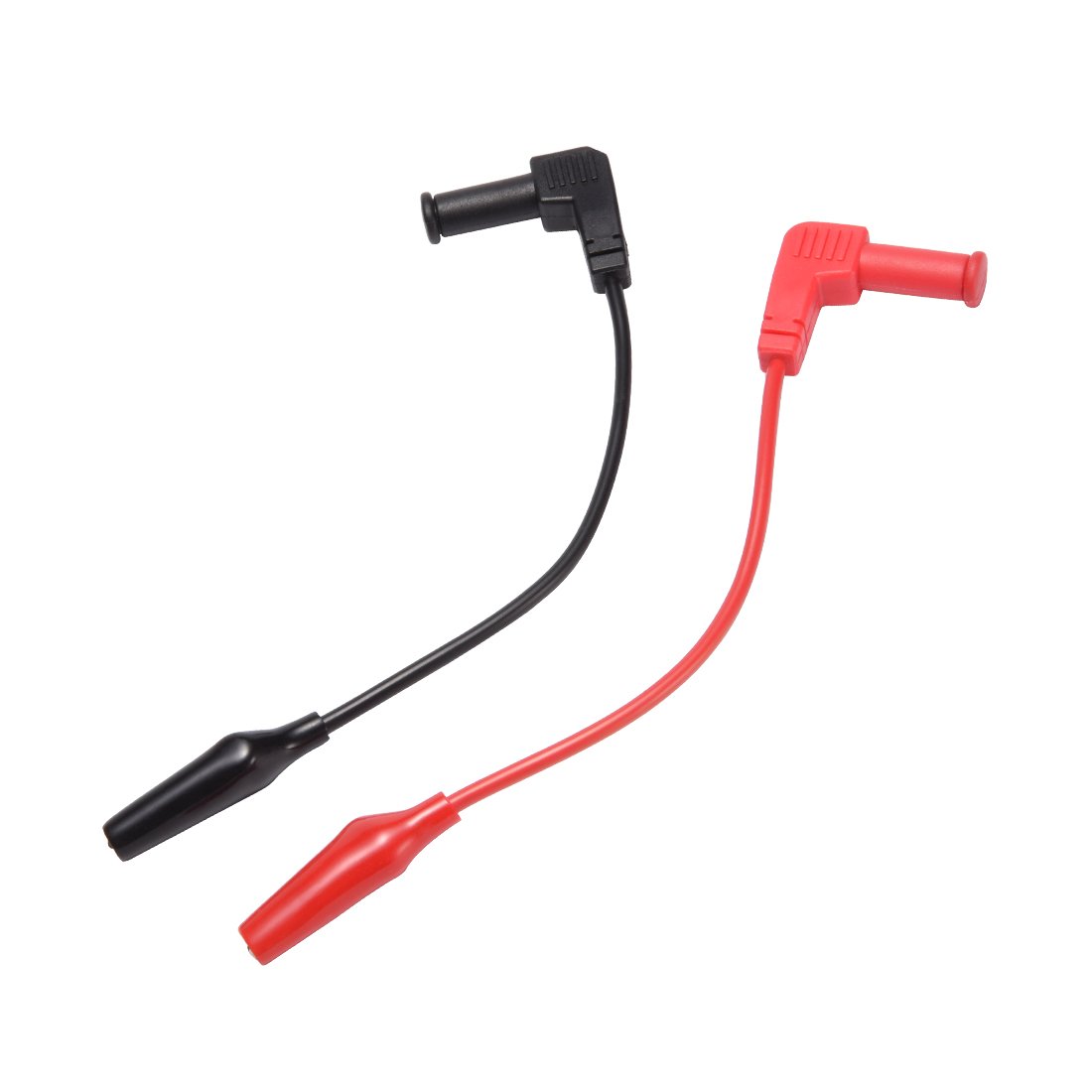 IIVVERR 1 Pair 6.9 Inch AC30V / DC60V 5A Banana Digital Multimeter Test Leads Cord Alligator Clips (1 par 6.9 pulgadas CA30V / DC60V 5A Plátano Multímetro digital Cables de prueba Cable pinzas de coco