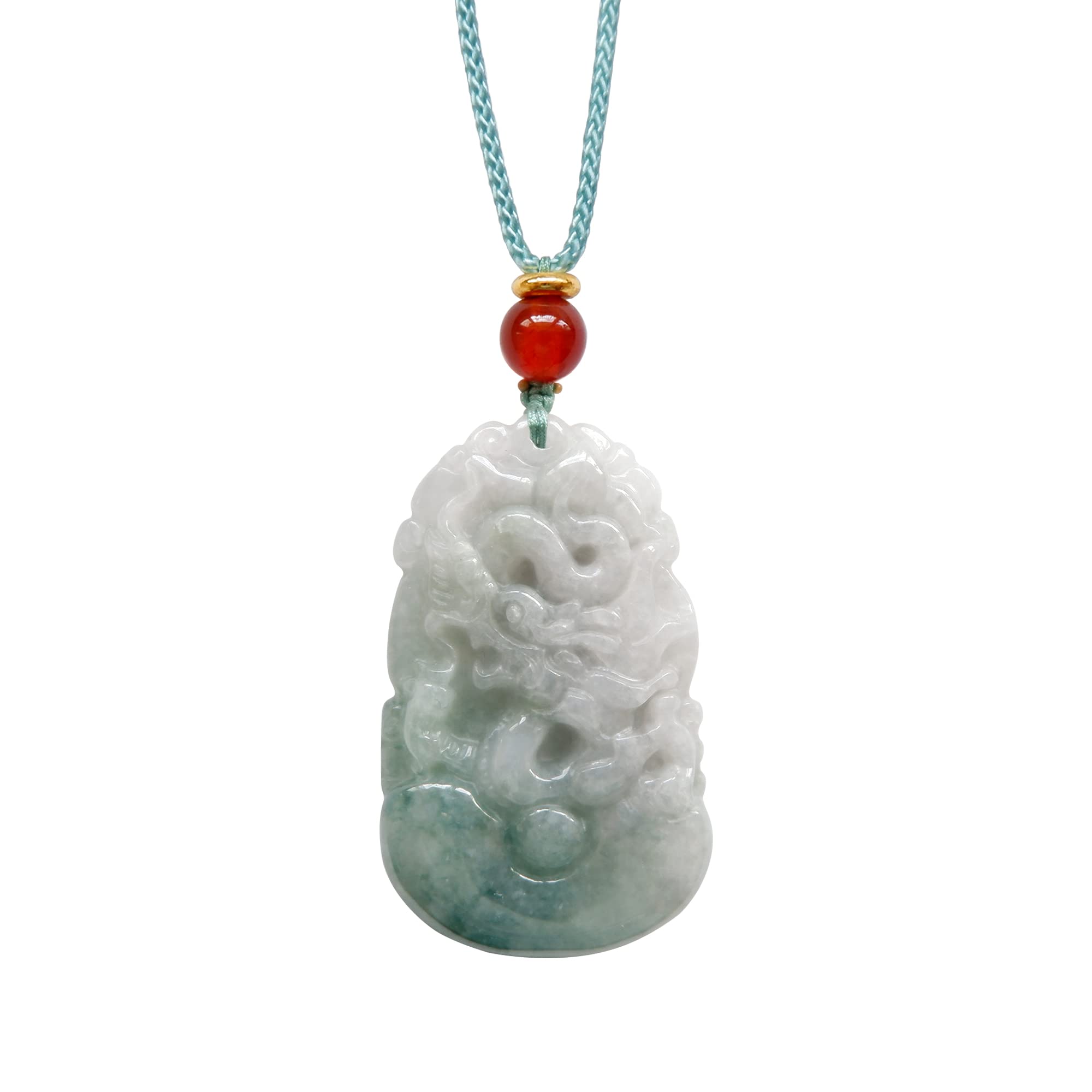 Jade Dragon Zodiac Pendant A Grade Jadeite Dragon Birthstone Necklace