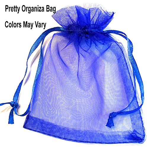 Earring Long Vintage Blue Resin Stone4