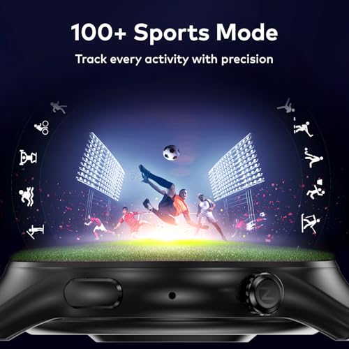 Image of itel Alpha Style 36.3mm (1.43 inch) AMOLED Display, Round Dial SmartWatch, 700 Nits Brightness, 12 Days Battery Life, Bluetooth Calling Along with Multisport Modes Smart Watch, IP68 Waterproof (Black)