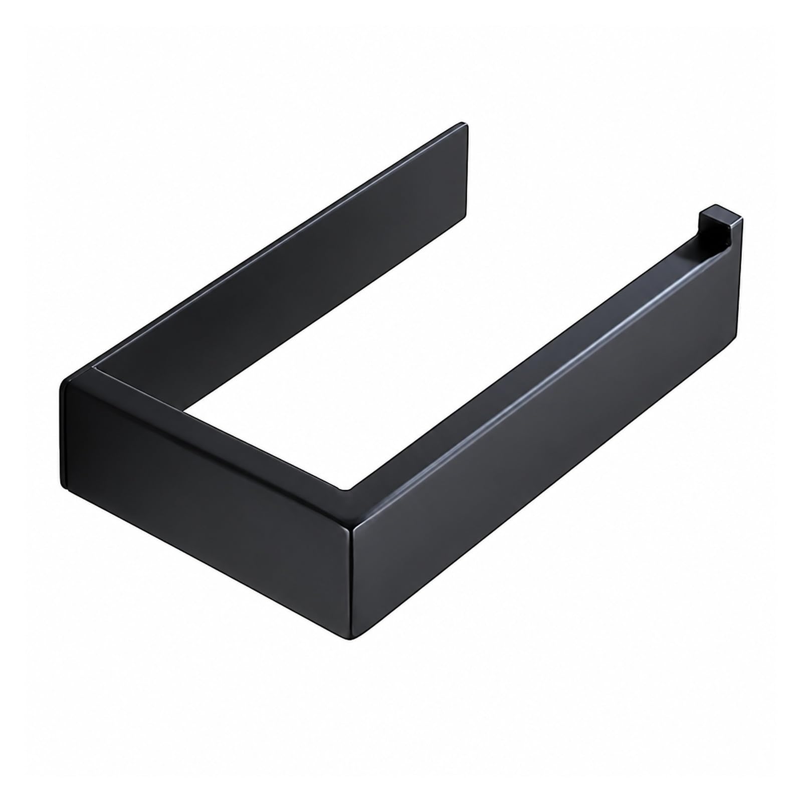 Toilet Roll Holder, Black Self Adhesive Toilet Paper Holder,for Bathroom