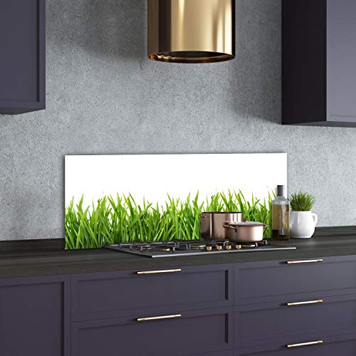Splashback guard fleurs et plantes en verre de cuisine résistant aux chocs Tulup