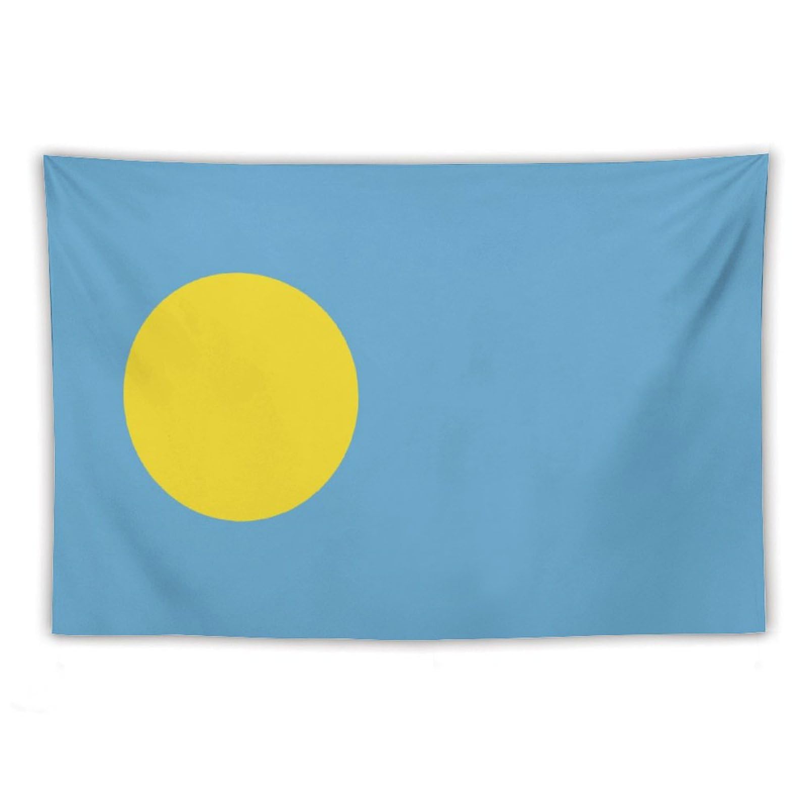XingFox Palau Flag Tapestry Wall Hanging National Flag Tapestry for Room Bedroom Dorm Aesthetic Decorations, 60"x90"