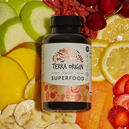 TERRA ORIGIN Fruit and Veggie Superfood Supplement | 180 Vegetarian Capsules | Non GMO, Gluten Free, Vegan Pills Made in USA | Natural Antioxidant Super Fruit for Adults (2 Pack) - Image 4