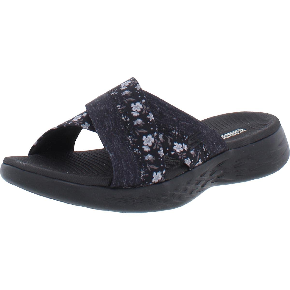 Skechers Women's On-the-go 600 Glistening Mesh Slide Sandals