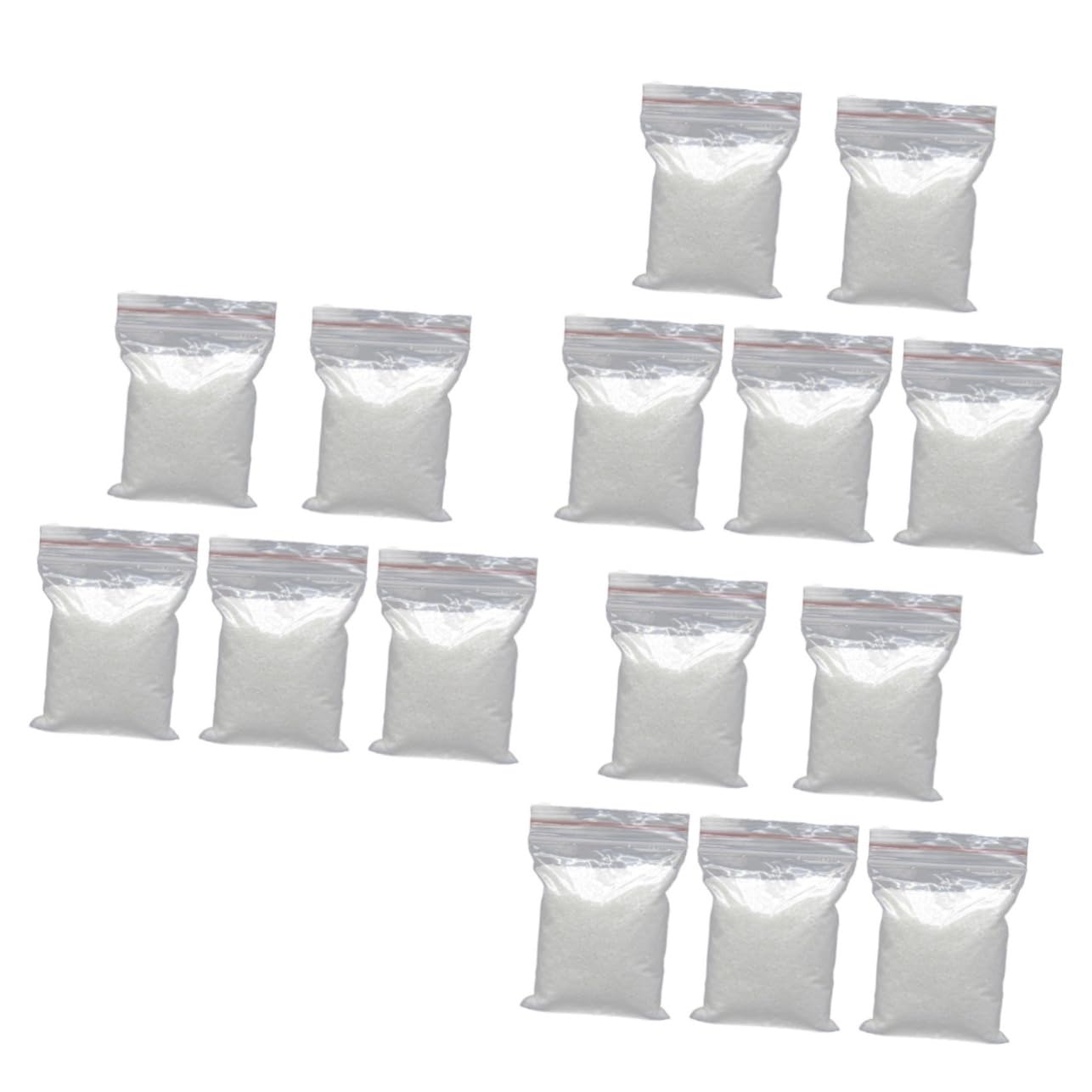 minkissy 15 Paquetes Grava Blanca Arena de Acuario de Agua Dulce decoración pecera decoración Vegetal Arena Blanca decoración de pecera la Nieve Decoraciones artesanía Decorar