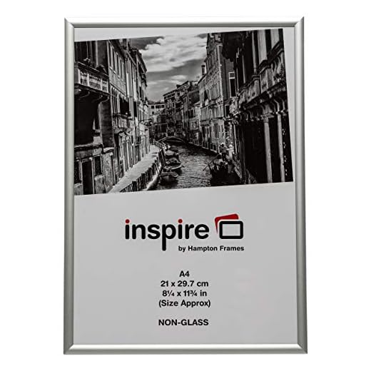 The Photo Album Company PAAFA4B - Marco de fotos (aluminio satinado), plata, metal