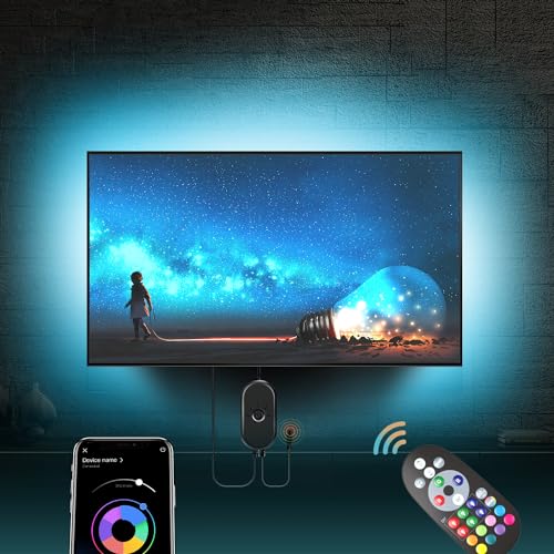 Striscia LED TV HUEMIHUI 4m Con APP E Telecomando - Retroilluminazione Per 55-70 Pollici - Foto 3