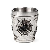 Brightium Schnapsglas – Trinkglas mit Spinnennetz-Design, Fassungsvermögen 30 ml, ideal für Getränke auf Partys und Themenveranstaltungen.