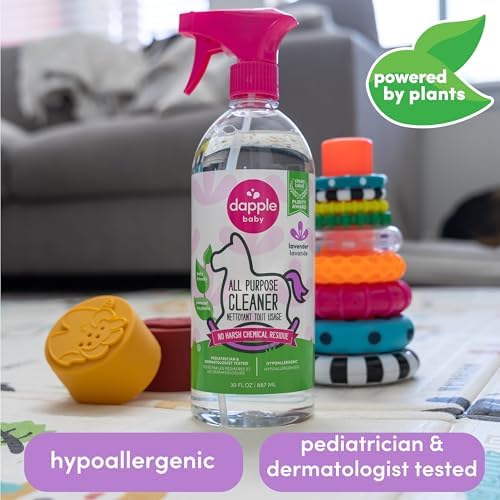 Dapple Baby - All Purpose Cleaning Spray Multi-Purpose Cleaner Baby Safe and Plant Based Household Cleaning Spray Sweet Lavender Scented - 887ml 30 Ounces - 3
