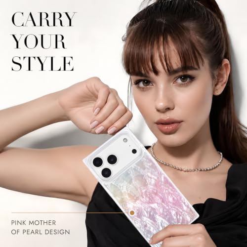 Image of COCOMII Rectangle for iPhone 18 Pro Max /17 Pro Max Case, Pink Pearl