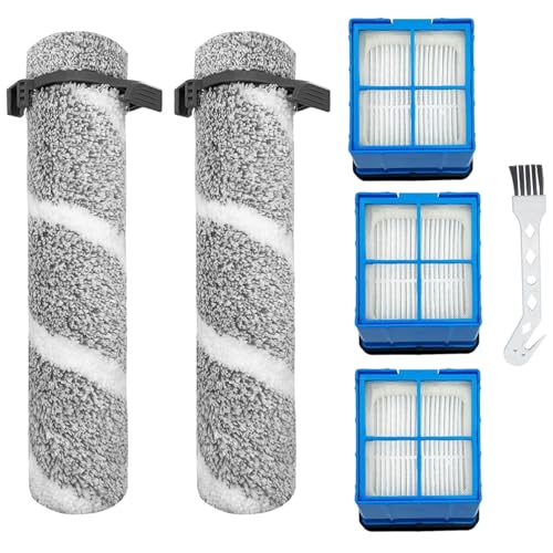 Rouleaux et filtres pour Bissell Crosswave OmniForce Edge 3930F 3933 kit 6 pièces