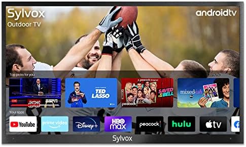 SYLVOX 65'' Outdoor Smart TV 4K UHD Waterproof TV 1000NIT High Bright, Android 11.0 Support Download APP ARC & CEC, Suitable for Outdoor Use(Deckpro Series)