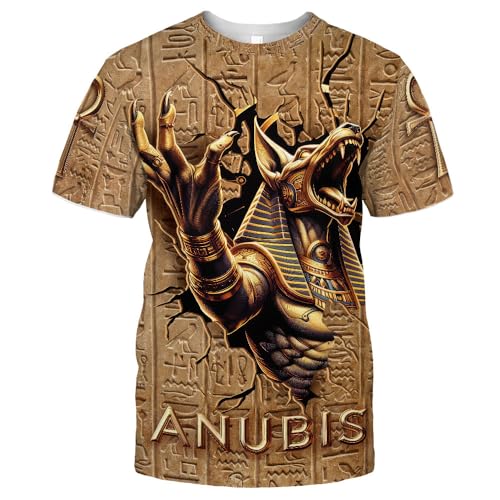 MYMISOR Anubis Egyptian Gods 3D All-Over Print T-Shirt