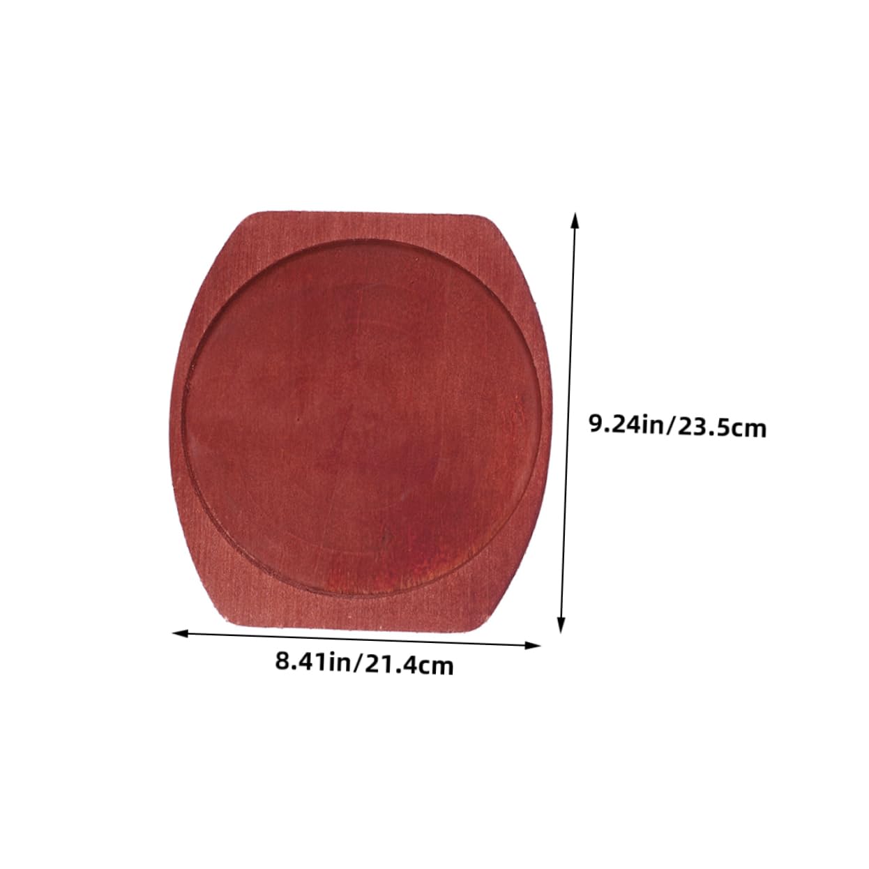 Happyyami Cast Iron Steak Plate Non-stick Griddle Pan Fajita Pan Tray Cast Iron Cooking Plate