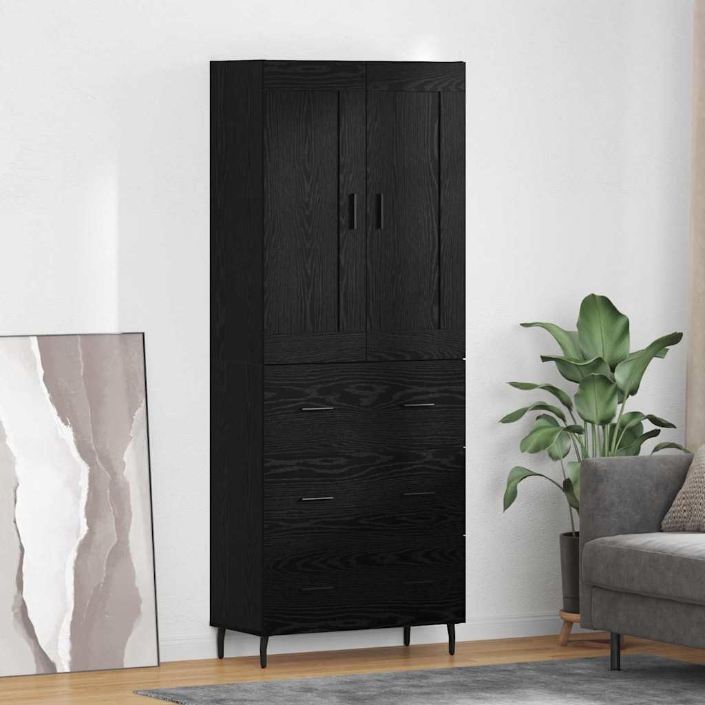 Aparador de madera de roble negro de alta calidad con acabados premium para salon