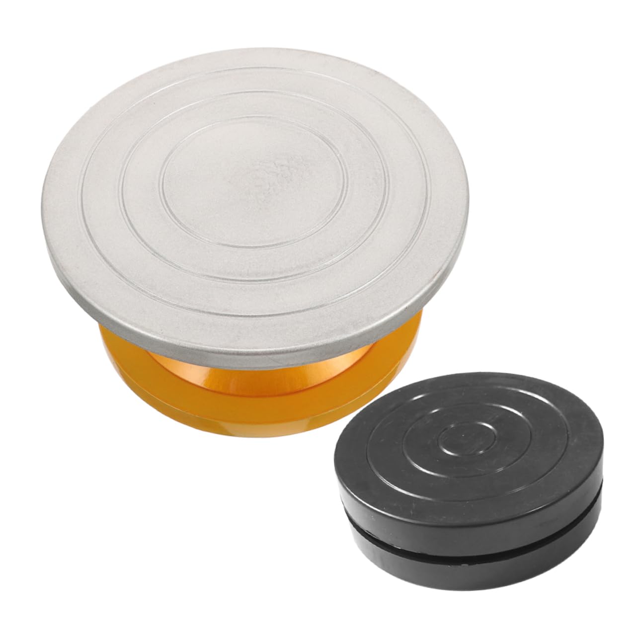 PRETYZOOM Robusto Piatto Girevole per Decorare Torte 2 Supporti Girevoli per Torte Senza Base Perfetti per Dolci E Progetti