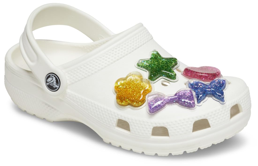Crocs Unisex's UV Changing Squish 5-pak zawieszek do butów, wielokolorowe, jeden rozmiar, wielobarwny, Rozmiar Uniwersalny