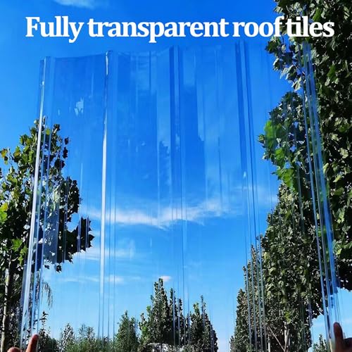 Couverture de toit imperméable en tôle ondulée transparente pour hangar