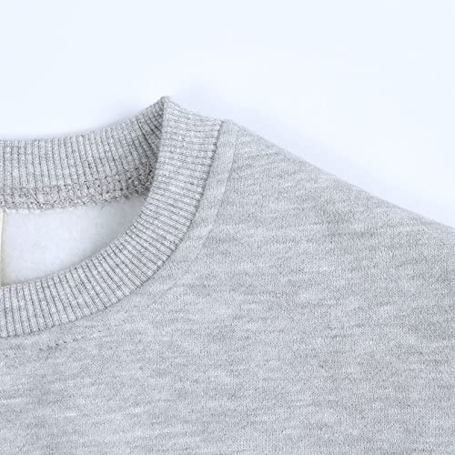 Kids Baby Boys Girls Solid Cotton Pullover Sweatshirt T-Shirt Toddler Baby Crewneck Long Sleeve Tshirts Tops Blouse3