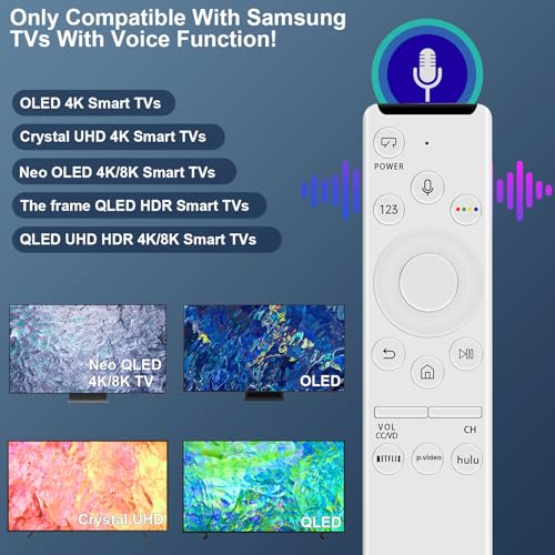 Image of Voice Replacement for Samsung-TV-Remote Control, Compatible for All Samsung Smart TV Remote with Voice Function
