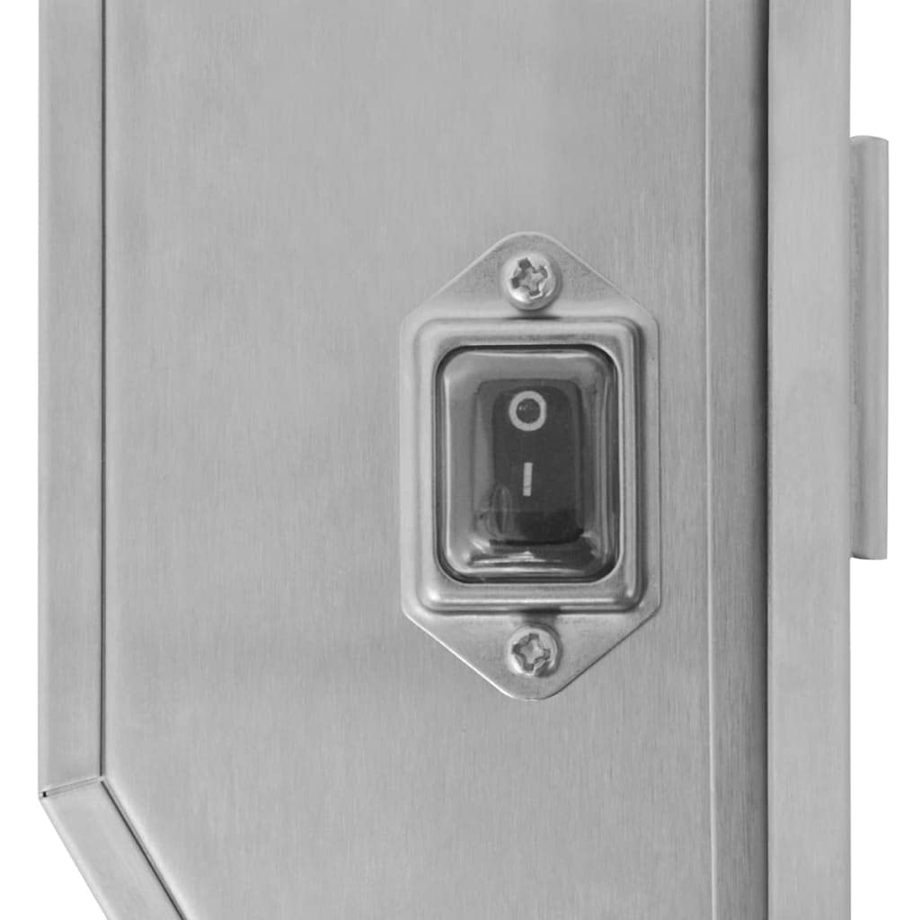 Silnik do rożna do grilla ze stali nierdzewnej, 4 W, do rożna, 8 x 8 mm, kwadratowa końcówka 220 do 240 V, 1,2 m, kabel zasilający do grilla, akcesoria do grilla na świeżym powietrzu