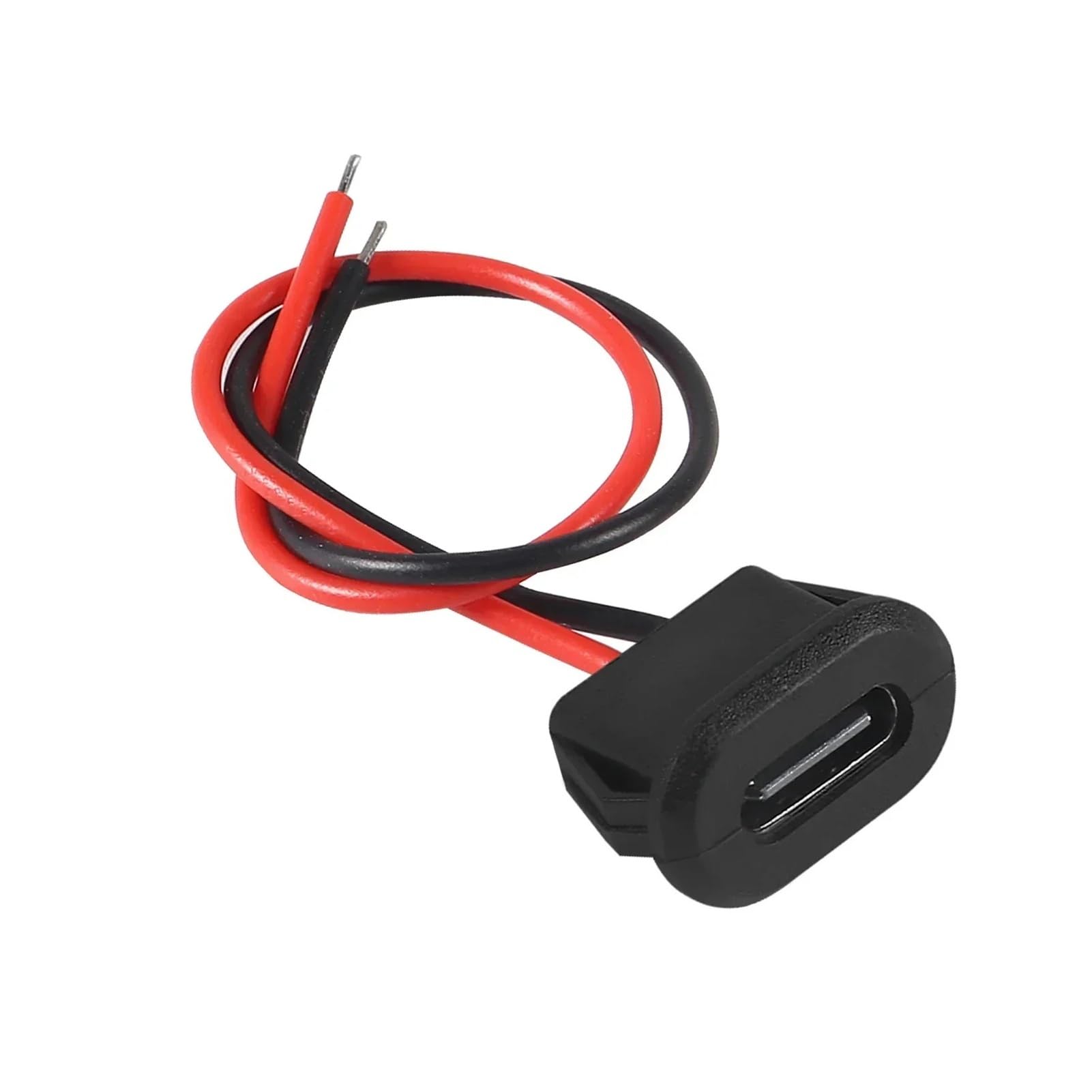 Złącze żeńskie USB typu C 3A Charging Jack Port z klipsem na kartę (zestaw B-White) (2 szt.)