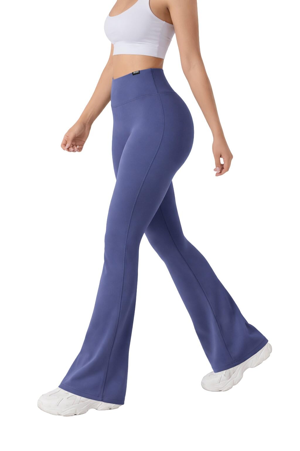 SMILODOX Schlaghose Leggings Damen Loreen, Flared Seamless Sportleggings, Slim Fit Booty Yogahose, Sporthose Blickdicht, Elastische Fitnessleggings für Workout, Gym, Yoga & Alltag