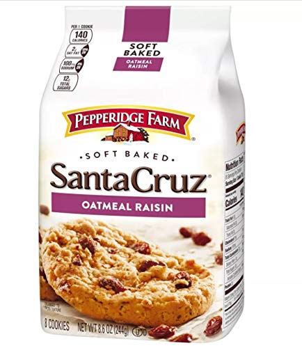 Pepperidge Farm Santa Cruz Soft Baked Oatmeal Raisin Cookies - 8.6oz/ 244g [���s�A���i]