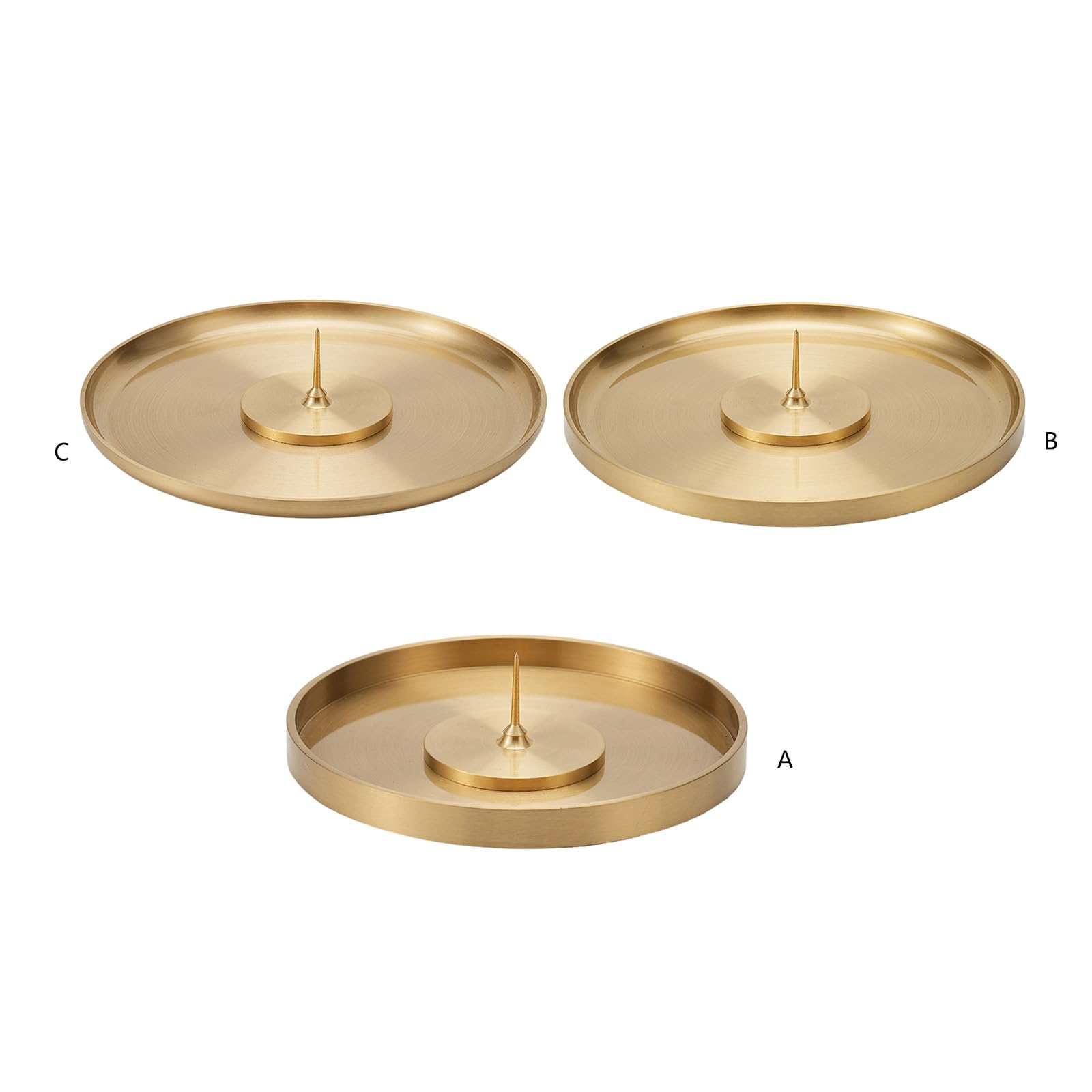 Circolari in Ottone Artigianali Base Rotonda e Bastoncini moxibustione per bruciatori incenso Delicato Ornamento per la casa Inserto per aromaterapia