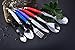 FlyingColors Laguiole Stainless Steel Flatware Set. Multicolor Handles, Wooden Storage Box, 34 Pieces