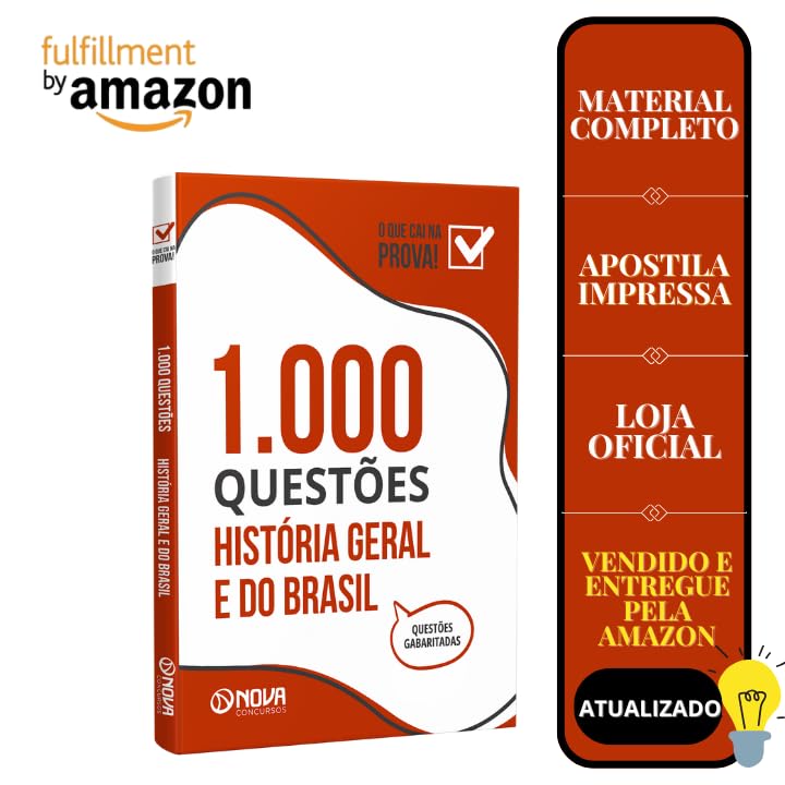 Livro 1.000 Questões Gabaritadas - História Geral e do Brasil