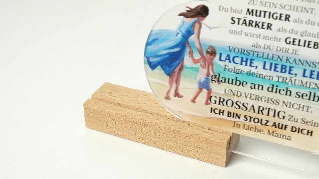 Acryl Motivationsschild Für Schreibtisch | Inspirierende Deko Mit Spruch – Geschenk Für Kollegen & Väter