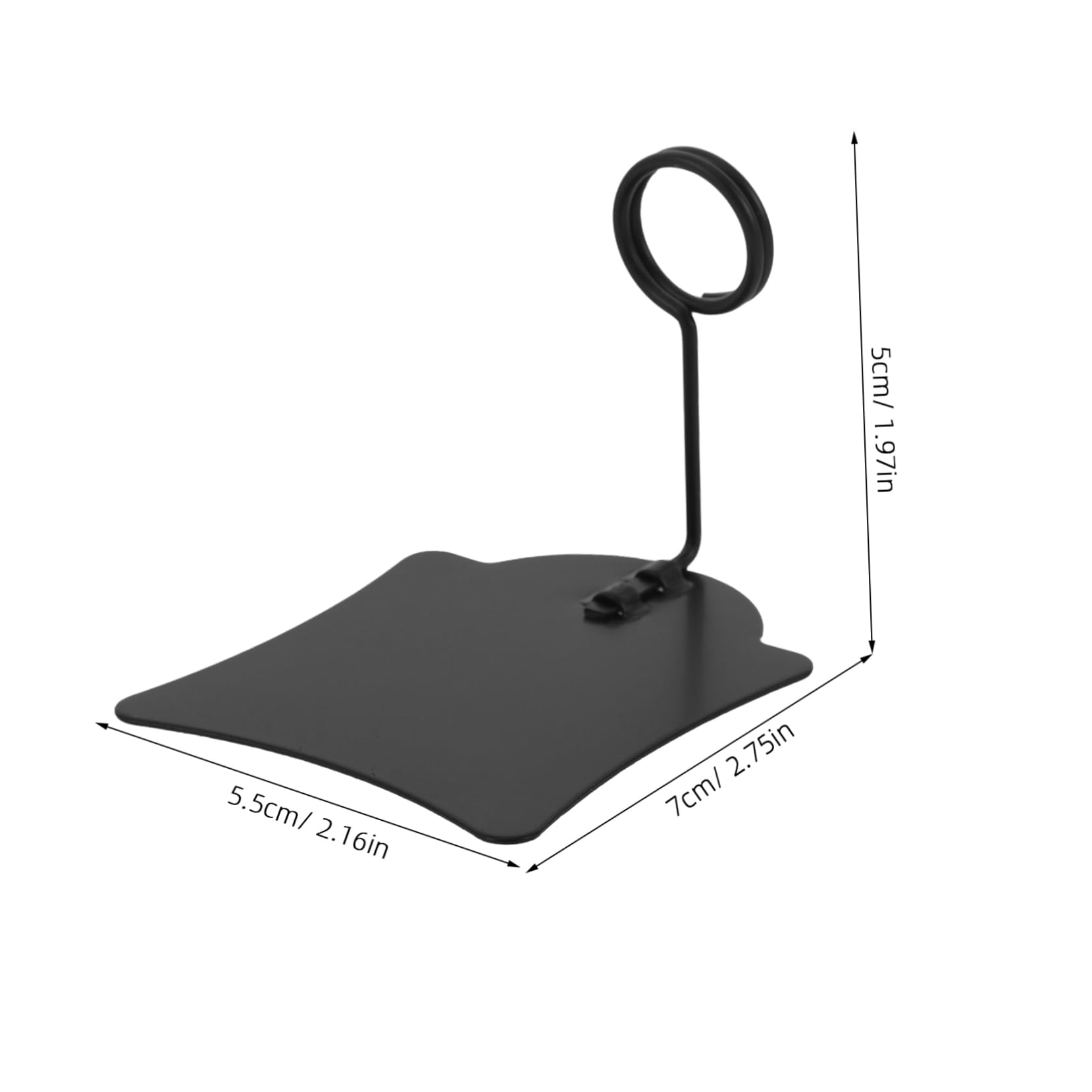 DIYEAH Vertical Tag Holder Stand for Bakery Cake and Dessert Display Shaped Black Memo Clips for Food Name Cards and Menu Holder Stand