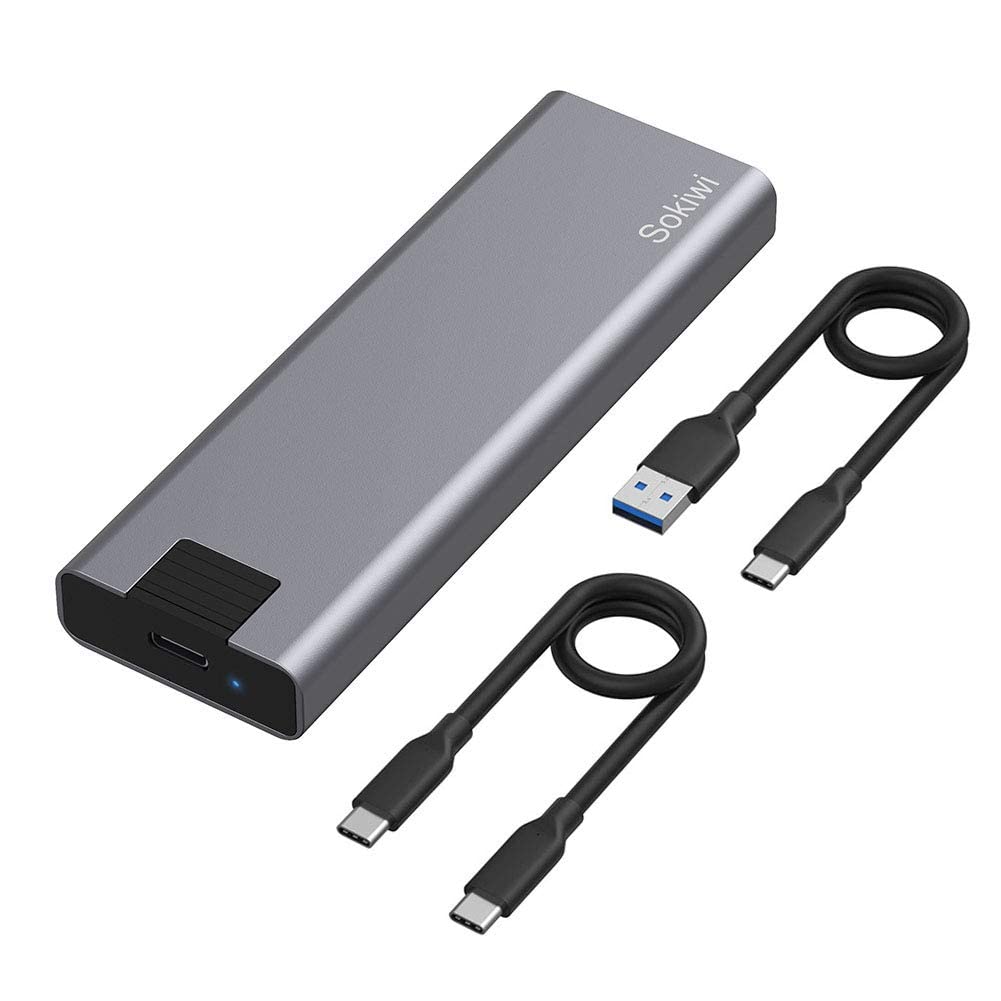 Atdaraz M.2 NVME SATA SSD Enclosure Adapter Tool-Free, RTL9210B Chips, USB C 3.1 Gen 2 10Gbps NVME, 6Gbps SATA PCIe M-Key(B+M Key), Support UASP Trim for SSD Size 2242/2260/2280-image-21