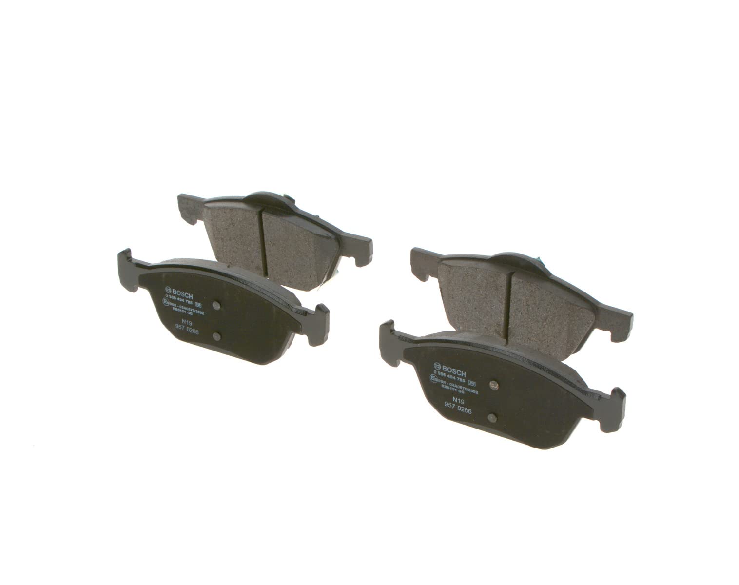 Pastiglie Freni Bosch BP1680 Per Asse Anteriore - Senza Rame, ECE-R90, Confezione Da 4 Pezzi - Foto 7