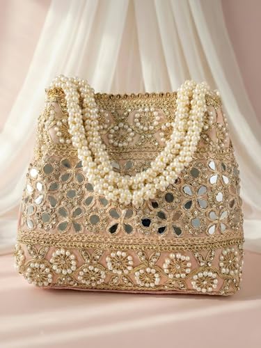 Image of Adiva Potli Handbags For Women | Potli Bags For Ladies For Wedding | Potli Bags For Women | Wedding Bags For Woman | Batwa Potlis Hand Bag | Designer Potli Bag For Ladies For Marriage