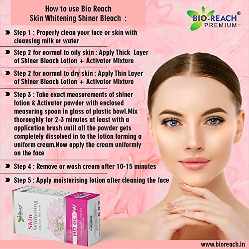 Image of Skin Whitening Shiner Bleach Cream For Face Glowing Skin For Womens, Bride,Girl & Lady 500 grams