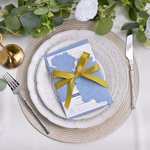 Image of Double Face Cream Gold Satin Ribbon 1 /2 inch X 50 Yards Polyester Cream Gold Ribbon for Gift Wrapping Very Suitable for Weddings Party Invitation Decorations and More