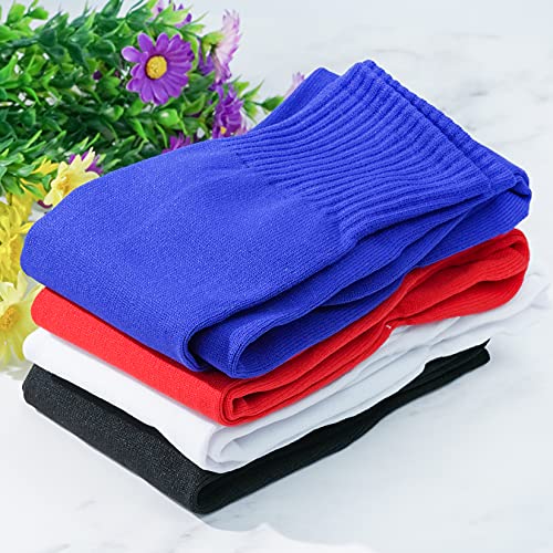 Dxhycc 4 Pairs Knee High Socks Casual Solid Knit Knee Socks For Men And Womens thumb #4