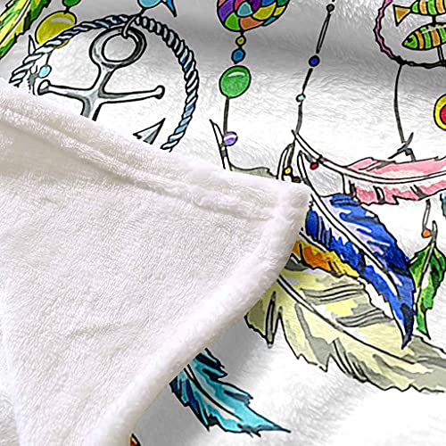Couverture microfibre douce attrape-rêves flanelle toutes saisons