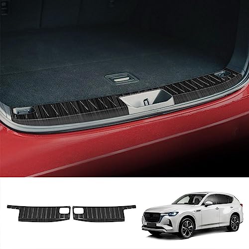 FORマツダ CX-60 専用 リアバンパーステップガード リアバンパープロテクター 内側 ガード ラゲッジ ステップ 汚れ防止 傷防止 車種専用設計 アクセサリー